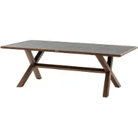 Hespéride Aluminium tuintafel voor 8 personen met kruisvormig onderstel AXIOME