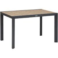 Hespéride Tuintafel voor 4 personen van aluminium met houtlook ÉVASION