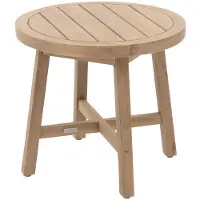 Hespéride Ronde bijzettafel van acaciahout PAPOUASIE