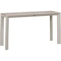 Hespéride Tuintafel voor 2 personen van aluminium met houtlook ÉVASION