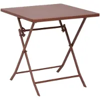 Hespéride Vierkante opvouwbare tuintafel voor 2 personen van staal, model GREENSBORO