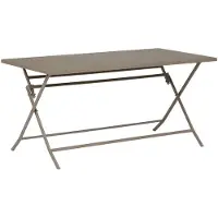 Hespéride Rechthoekige opvouwbare tuintafel voor 6 personen van staal, model GREENSBORO