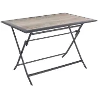 Hespéride Rechthoekige opvouwbare tuintafel voor 4 personen van aluminium AZUA
