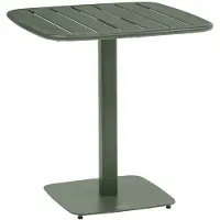 Hespéride Tuintafel voor 2 personen van staal met lattenblad ALEGORIA