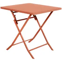 Hespéride Vierkante opvouwbare tuintafel voor 2 personen van staal, model GREENSBORO