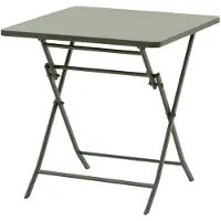 Hespéride Vierkante opvouwbare tuintafel voor 2 personen van staal, model GREENSBORO