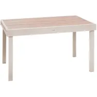 Hespéride Uitschuifbare tuintafel voor 12 personen van aluminium en glas PIAZZA