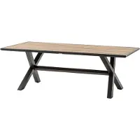Hespéride Tuintafel voor 8 personen van aluminium en eucalyptus AXIOME