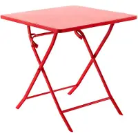Hespéride Vierkante opvouwbare tuintafel voor 2 personen van staal, model GREENSBORO