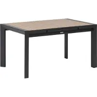 Hespéride Uitschuifbare tuintafel voor 8 personen van aluminium met houtlook ÉVASION