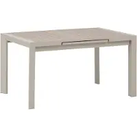 Hespéride Uitschuifbare tuintafel voor 8 personen van aluminium met houtlook ÉVASION