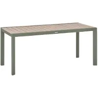 Hespéride Tuintafel voor 6 personen van aluminium met houtlook ÉVASION