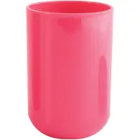 MSV Inagua Tandenborstelhouder Fuchsia – Badkamer Accessoire Borstelhouder van Polystyreen voor Tandenborstel Houder en Spoelbeker