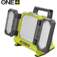 Ryobi - Triple LED-lamp paneel 18V ONE+ - 3 intensiteiten: 3000 / 1200 / 500 Lum. - 360 panelen, centraal paneel 130 - RLP18-0