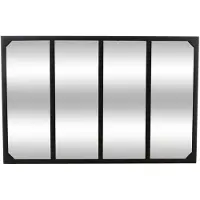 Atmosphera industriële spiegel Lola 116x76 cm zwart