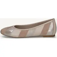 Caprice Ballerina ecru / brokaat / zilver