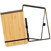 Bambook Notepad - Hardcover - A5 - Pagina's: Blanco & Gelinieerd - Met 1 gratis stift - Uitwisbaar schrijfblok / herbruikbaar notitieblok / duurzaam kladblok / whiteboard collegeblok