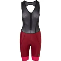 Agu Prime Fietsbroek met Zeem Trend Dames - Met Bretels - Rood - M