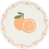 Konges Sløjd Secret de Gourmet Fruity Sinaasappel Plat bord - Ø19cm - Set van 6 stuks