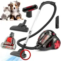 AG AG3000 Stofzuiger Zonder Zak - Stofzuigers - Vacuum Cleaner Zakloos - 8.5 Meter - 900W - Sterke Zuigkracht - HEPA Filter - Compact, Licht & Krachtig - Gemakkelijk Schoon Te Maken - Obsidian Red