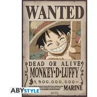Abystyle One Piece Wanted Luffy New 2 Poster - 35x52cm