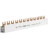Hager KDN380A KDN380A Phase busbar 3-polig 210 mm 1 stuk(s) Piece