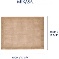 MIKASA Mkpmjutrecpk2 Pack Of 4 Placemats 2 Units Goud