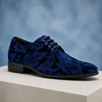 Lureaux Indigo Velvet Paisley