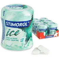 Stimorol 6x Kauwgom Ice Intense Mint Suikervrij 6 stuks