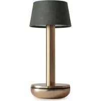 HUMBLE Oplaadbare tafellamp Two Gold Emerald linnen