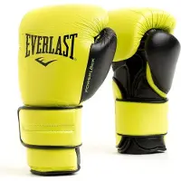 Everlast Powerlock 2 Pro Artificial Leather Boxing Gloves Geel 12 oz
