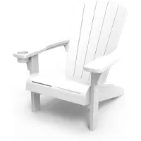 Keter tuinstoel Alpine Adirondack wit