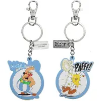 SD Toys - Porte Cl Asterix - Obelix Paff Double Face Gomme - 8436535278058