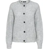 Selected Gebreid vest 'SLFLulu' lichtgrijs