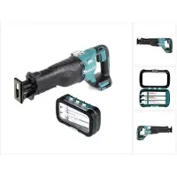 Makita DJR 187 Z Accu Reciprozaag 18 V Brushless Solo + Assortiment Reciprozaagbladen ( P-81290 ) - zonder accu, zonder oplader