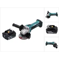 Makita DGA 452 T1 accu haakse slijper 18 V 115 mm + 1x accu 5,0 Ah - zonder oplader