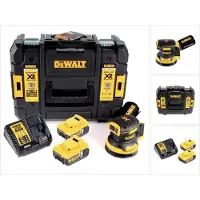 DeWalt DCW 210 P2 Ponceuse excentrique sans fil et sans balais 18V 125 mm + 2x accu 5,0 Ah + Cha (Excentrische schuurmachine)