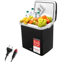 TZS First Austria Elektrische Koelbox - 32L - 12V en 230 volt - Frigobox -Koelen en Verwarmen - Zwart