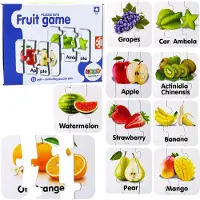 Leantoys Educatieve fruitpuzzels, 10-delig