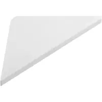 Sapho Abeline Rockstone hoekplanchet 25x25cm, mat wit