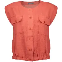 Geisha Blouse With Pockets Burned Orange Size: L | Blouses Outlet | Dames | Blauw