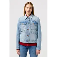 Wrangler Mid Stone Jacket Maat: M | Spijkerjassen Outlet | Dames | Blauw