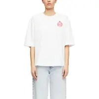 Comma Shirt groen / pink / rosa / wit