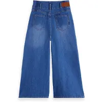 Scotch & Soda Girls The Wave Customised Wide Jeans — Art From The Heart Maat: 14 | Spijkerbroeken Outlet | Unisex | Blauw