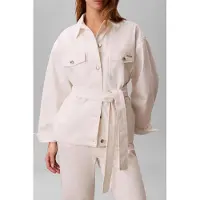 Calvin Klein Regular fit jeansjack met afneembaar tailleband
