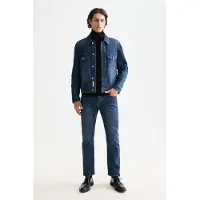 Scotch & Soda Denim Trucker Jacket - Let It Rain 750 Years Celebration Let Maat: XXL | Spijkerjassen Outlet | Heren | Blauw
