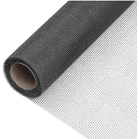vidaXL Gaas 112x2000 cm glasvezel zwart