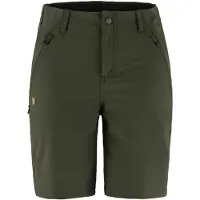 Fjällräven - Women's Abisko Trail Stretch Shorts - Short 40, olijfgroen