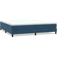 vidaXL Boxspring zonder matras fluweel donkerblauw 200x210 cm