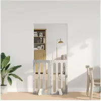 vidaXL Vouwbaar huisdierhek 2 st Betongrijs 100,5 x 38 x 90 cm